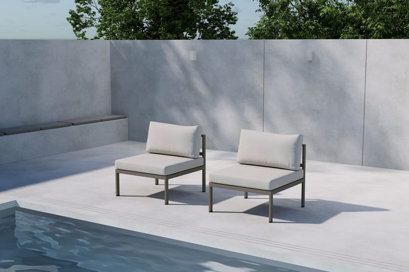 Copacabana Midtmodul Utendørs - Beige - Hagemøbler & utemiljø - Øvrig hagemøbler - Moduler - Midtmodul hagesofa