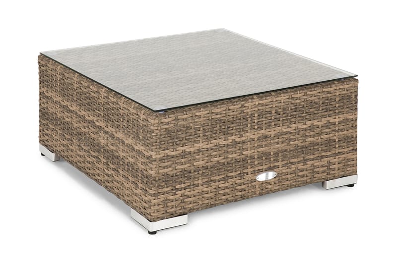 Divan/Bord Wisconsin Kunstrotting/Sand - Brun - Hagemøbler & utemiljø - Øvrig hagemøbler - Moduler