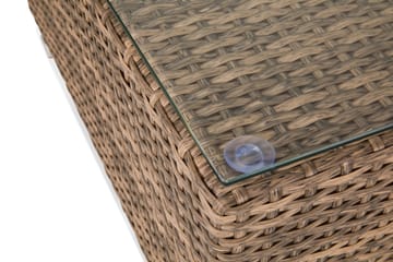 Divan/Bord Wisconsin Kunstrotting/Sand - Brun - Hagemøbler & utemiljø - Øvrig hagemøbler - Moduler