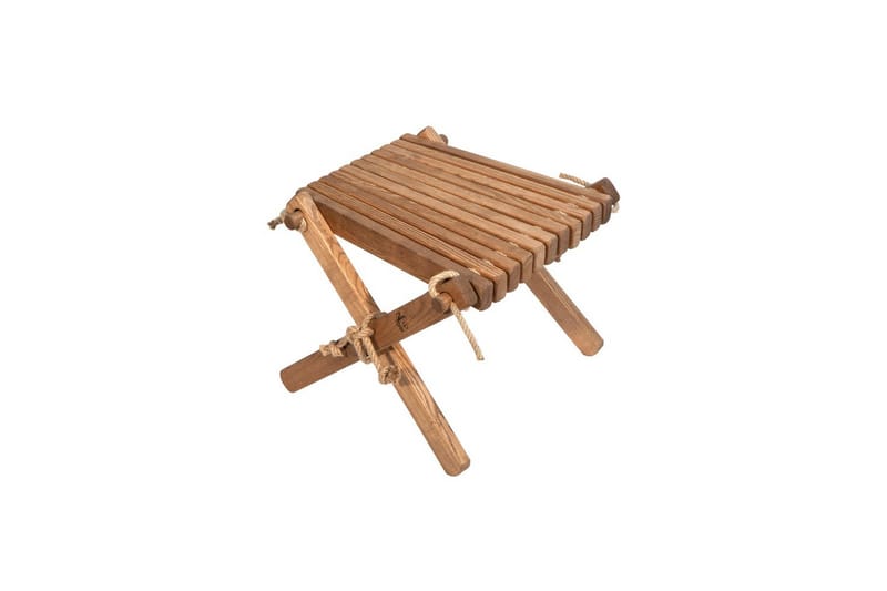 Fotpall EcoFurn Lilli Bjørk Oljet Brun, Bjørk Oljet Brun