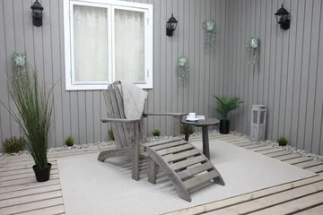 Cranston Krakk - Grå - Hagemøbler & utemiljø - Øvrig hagemøbler - Moduler - Fotskammel & krakk utendørs