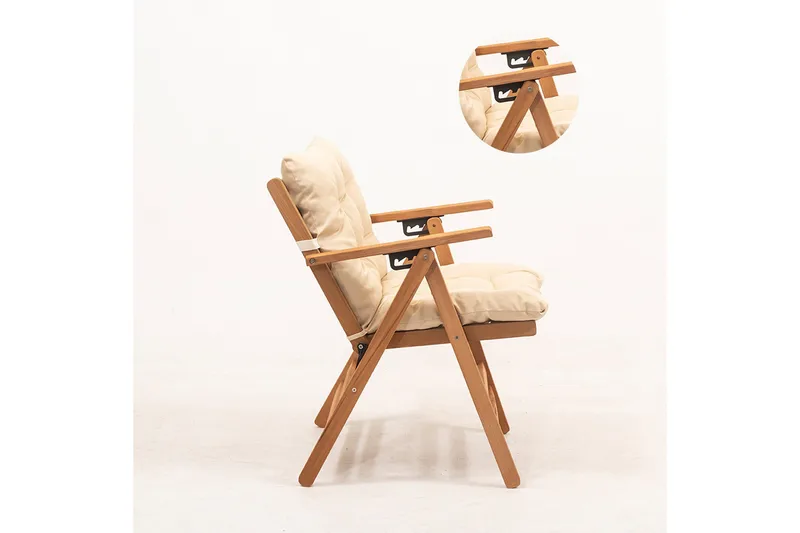 Narwani Skammel - Cream/Naturell - Hagemøbler & utemiljø - Loungemøbler - Loungestol utendørs