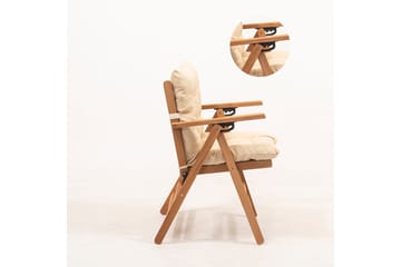 Skammel Narwani - Cream/Naturell - Hagemøbler & utemiljø - Øvrig hagemøbler - Moduler - Fotskammel & krakk utendørs