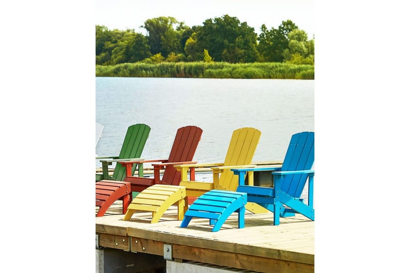 Fotstöd Beliani Adirondack Blå Green - Hagemøbler & utemiljø - Øvrig hagemøbler - Moduler