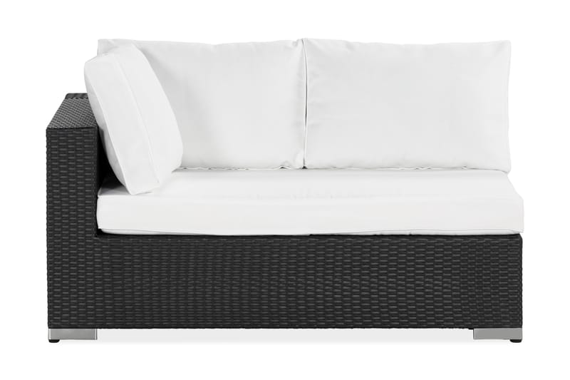 Høyredel Bahamas 140 cm - Svart - Moduler - Høyremodul hagesofa