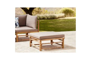 Hagefotskammel Cerreto Beige/lyst tre - Beige/lyst tre - Hagemøbler & utemiljø - Øvrig hagemøbler - Moduler