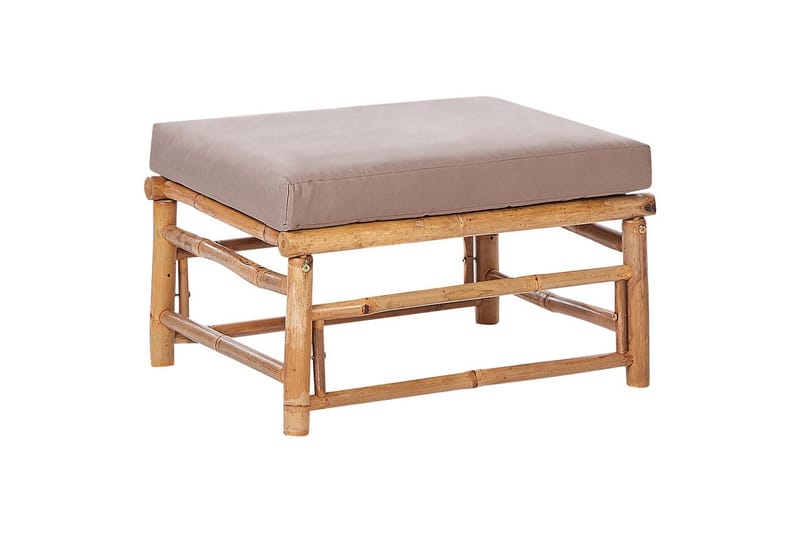 Hagefotskammel Cerreto Beige/lyst tre - Beige/lyst tre - Hagemøbler & utemiljø - Øvrig hagemøbler - Moduler