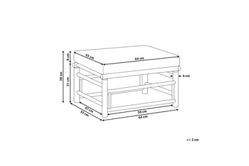 Hagefotskammel Cerreto Hvit/lyst tre - Hvit/lyst tre - Hagemøbler & utemiljø - Øvrig hagemøbler - Moduler