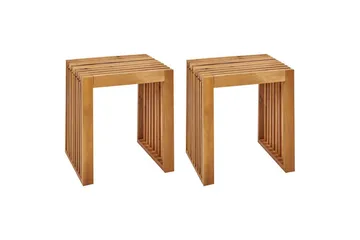 Hagekrakker sett med 2 Bellano - Hagemøbler & utemiljø - Øvrig hagemøbler - Moduler - Fotskammel & krakk utendørs