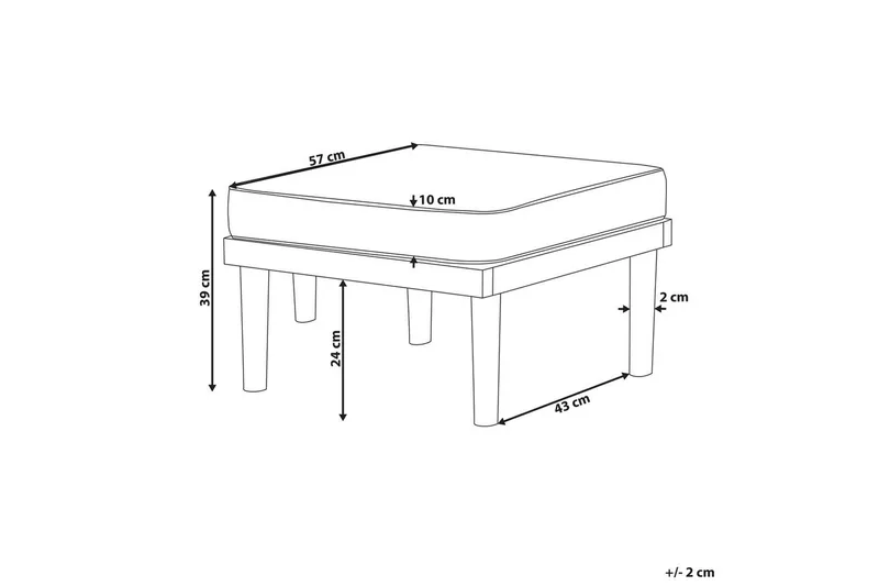 Hagestol Baratti - Hagemøbler & utemiljø - Øvrig hagemøbler - Moduler - Fotskammel & krakk utendørs
