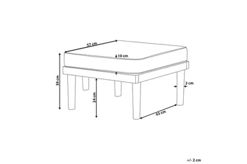 Hagestol Baratti - Hagemøbler & utemiljø - Øvrig hagemøbler - Moduler - Fotskammel & krakk utendørs