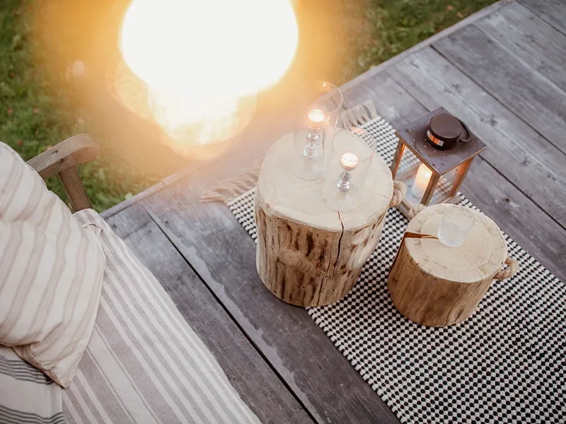 Hillerstorp EcoFurn stubbe Pölkky 60 cm Ø25–35 cm - Natur - Hagemøbler & utemiljø - Øvrig hagemøbler - Moduler - Fotskammel & krakk utendørs