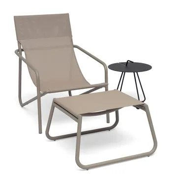 Hillerstorp Sandholma fotskammel beige - Beige - Hagemøbler & utemiljø - Øvrig hagemøbler - Moduler - Fotskammel & krakk utendørs