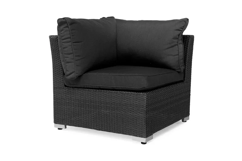 Hjørnedel Wisconsin Kunstrotting/Svart, Svart