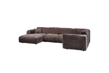Hjørnesofa Sky - Varm brun, Høyre - Møbler - Sofaer - Hjørnesofaer - Hjørnesofa med divan