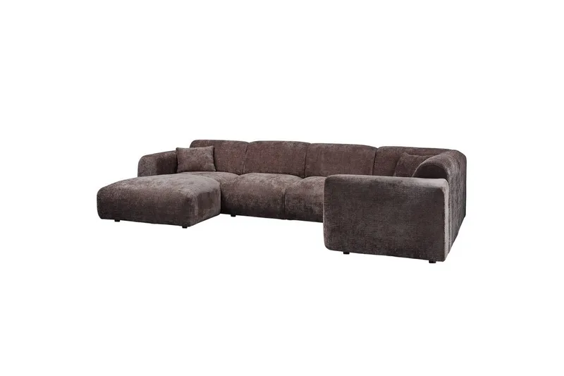 Hjørnesofa Sky - Varm brun, Høyre - Møbler - Sofaer - Hjørnesofaer - Hjørnesofa med divan
