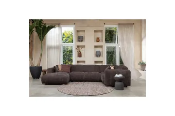 Hjørnesofa Sky - Varm brun, Høyre - Møbler - Sofaer - Hjørnesofaer - Hjørnesofa med divan