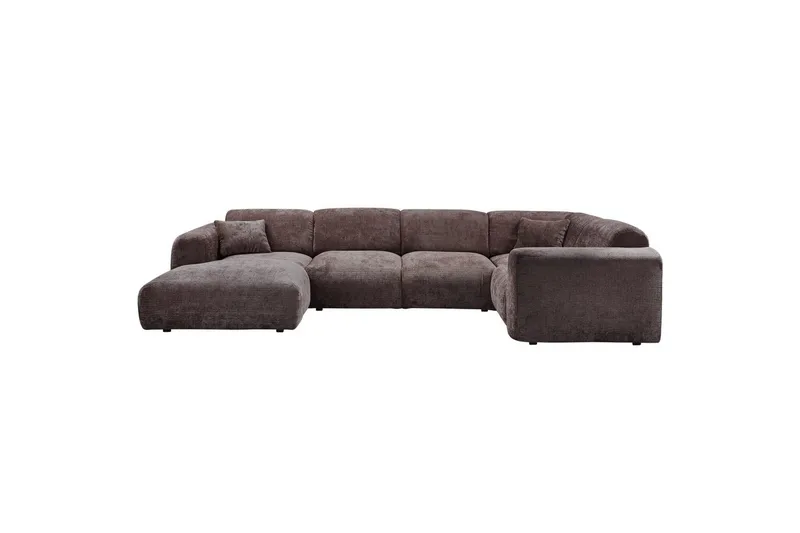 Hjørnesofa Sky - Varm brun, Høyre - Møbler - Sofaer - Hjørnesofaer - Hjørnesofa med divan