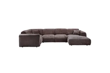 Hjørnesofa Sky - Varm brun, Venstre - Møbler - Sofaer - Hjørnesofaer - Hjørnesofa med divan