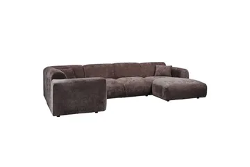 Hjørnesofa Sky - Varm brun, Venstre - Møbler - Sofaer - Hjørnesofaer - Hjørnesofa med divan