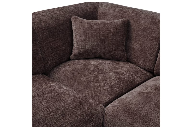 Hjørnesofa Sky - Varm brun, Venstre - Møbler - Sofaer - Hjørnesofaer - Hjørnesofa med divan