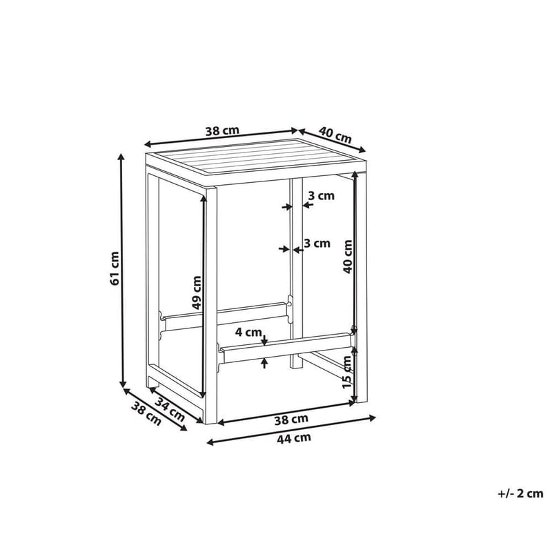 Krakk Avetrana - Hagemøbler & utemiljø - Øvrig hagemøbler - Moduler - Fotskammel & krakk utendørs