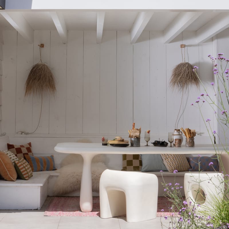 Krakk Nivo 52 cm utendørs - Natur - Hagemøbler & utemiljø - Øvrig hagemøbler - Moduler - Fotskammel & krakk utendørs