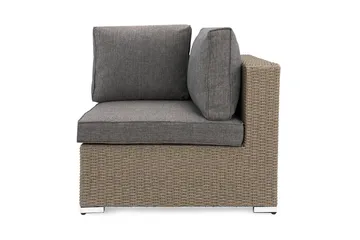 Marcus Hjørnemodul m Pute - Grå - Hagemøbler & utemiljø - Øvrig hagemøbler - Moduler