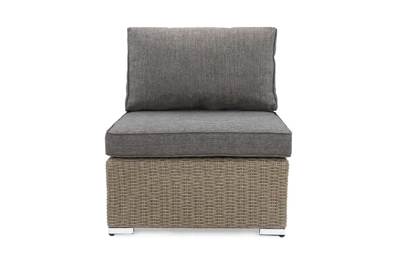 Marcus Midtmodul m Pute - Grå - Hagemøbler & utemiljø - Øvrig hagemøbler - Moduler - Midtmodul hagesofa