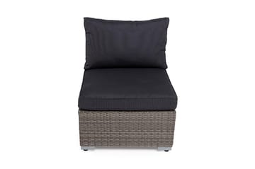 Midtmodul Wisconsin Kunstrotting/Grå/Brun - Grå - Hagemøbler & utemiljø - Øvrig hagemøbler - Moduler - Midtmodul hagesofa