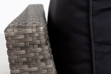 Midtmodul Wisconsin Kunstrotting/Grå/Brun - Grå - Hagemøbler & utemiljø - Øvrig hagemøbler - Moduler - Midtmodul hagesofa