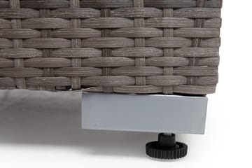 Midtmodul Wisconsin Kunstrotting/Grå/Brun - Grå - Hagemøbler & utemiljø - Øvrig hagemøbler - Moduler - Midtmodul hagesofa