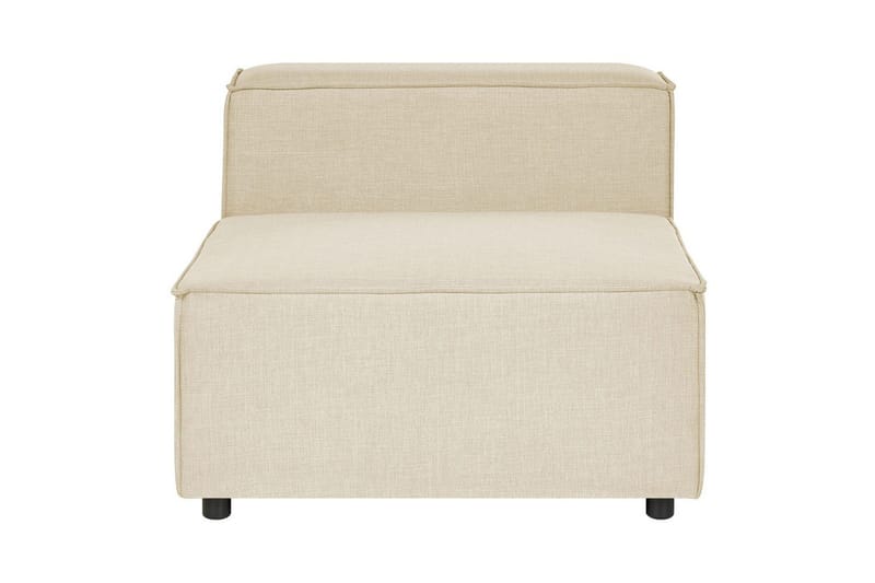 Mittmodul Beliani Aprica Beige||Black - Hagemøbler & utemiljø - Øvrig hagemøbler - Moduler - Midtmodul hagesofa