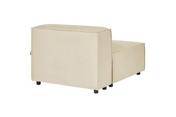 Mittmodul Beliani Aprica Beige||Black - Hagemøbler & utemiljø - Øvrig hagemøbler - Moduler - Midtmodul hagesofa