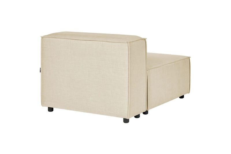 Mittmodul Beliani Aprica Beige||Black - Hagemøbler & utemiljø - Øvrig hagemøbler - Moduler - Midtmodul hagesofa