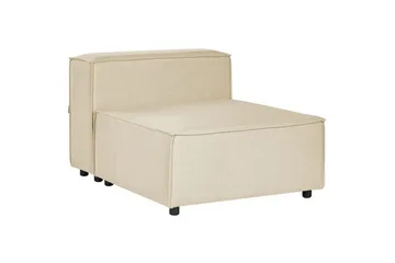 Mittmodul Beliani Aprica Beige||Black - Hagemøbler & utemiljø - Øvrig hagemøbler - Moduler - Midtmodul hagesofa