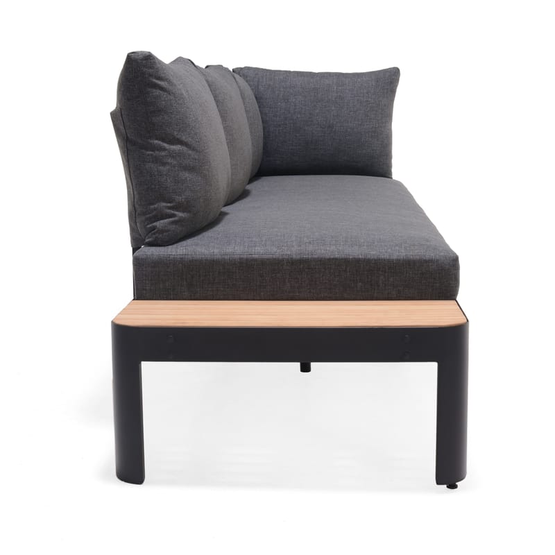 Portals Modulsofa Utendørs 3-seter - Svart - Hagemøbler & utemiljø - Loungemøbler - Loungesofaer