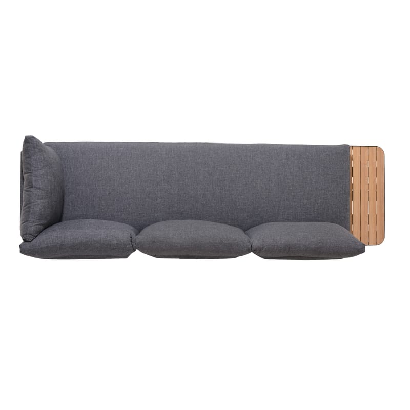 Portals Modulsofa Utendørs 3-seter - Svart - Hagemøbler & utemiljø - Loungemøbler - Loungesofaer