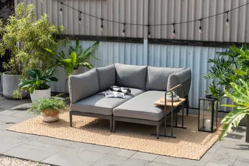 TOPAZ L-sofa 4-seter - Magnesiumgrå - Hagemøbler & utemiljø - Loungemøbler - Loungesofaer