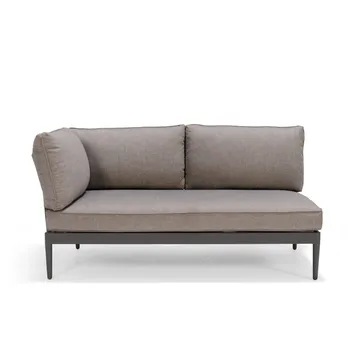TOPAZ L-sofa 4-seter - Magnesiumgrå - Hagemøbler & utemiljø - Loungemøbler - Loungesofaer