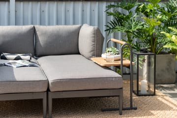 TOPAZ Sofa 2-seter venstre/høyre - Tre/Grå - Hagemøbler & utemiljø - Øvrig hagemøbler - Moduler