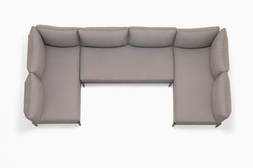 TOPAZ U-sofa 6-seter - Magnesiumgrå - Hagemøbler & utemiljø - Loungemøbler - Loungesofaer
