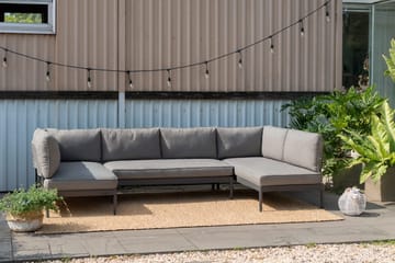TOPAZ U-sofa 6-seter - Magnesiumgrå - Hagemøbler & utemiljø - Loungemøbler - Loungesofaer