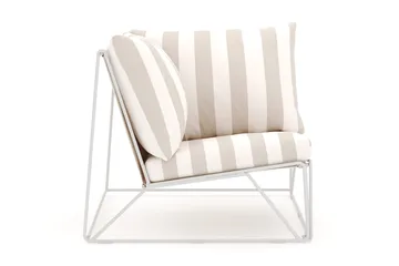 Usteryd Hjørnemodul Utendørs - Beige/Stripet - Hagemøbler & utemiljø - Øvrig hagemøbler - Moduler