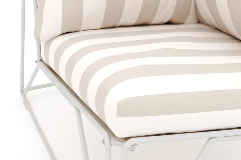 Usteryd Hjørnemodul Utendørs - Beige/Stripet - Hagemøbler & utemiljø - Øvrig hagemøbler - Moduler