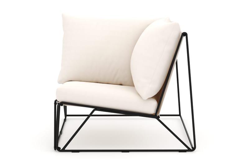 Usteryd Hjørnemodul Utendørs - Svart/Beige - Hagemøbler & utemiljø - Øvrig hagemøbler - Moduler