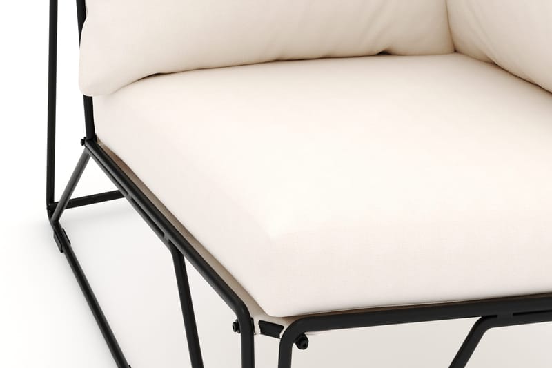 Usteryd Hjørnemodul Utendørs - Svart/Beige - Hagemøbler & utemiljø - Øvrig hagemøbler - Moduler