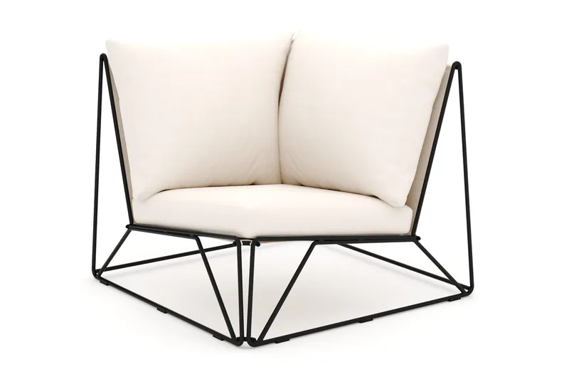 Usteryd Hjørnemodul Utendørs, Svart/Beige