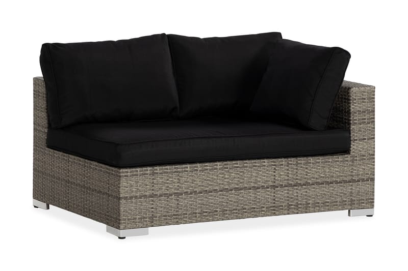 Venstremodul Bahamas 140 cm - Grå - Moduler - Venstremodul hagesofa