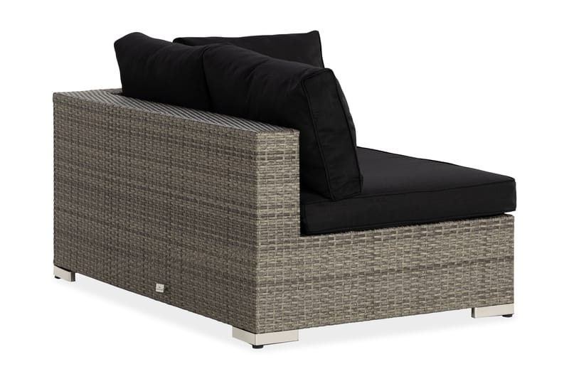 Venstremodul Bahamas 140 cm - Grå - Moduler - Venstremodul hagesofa